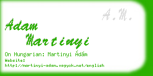 adam martinyi business card